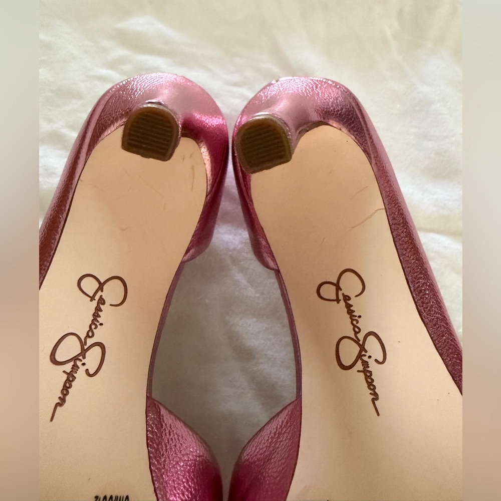 Jessica Simpson Metallic Pink Heels - Picture 4 of 5